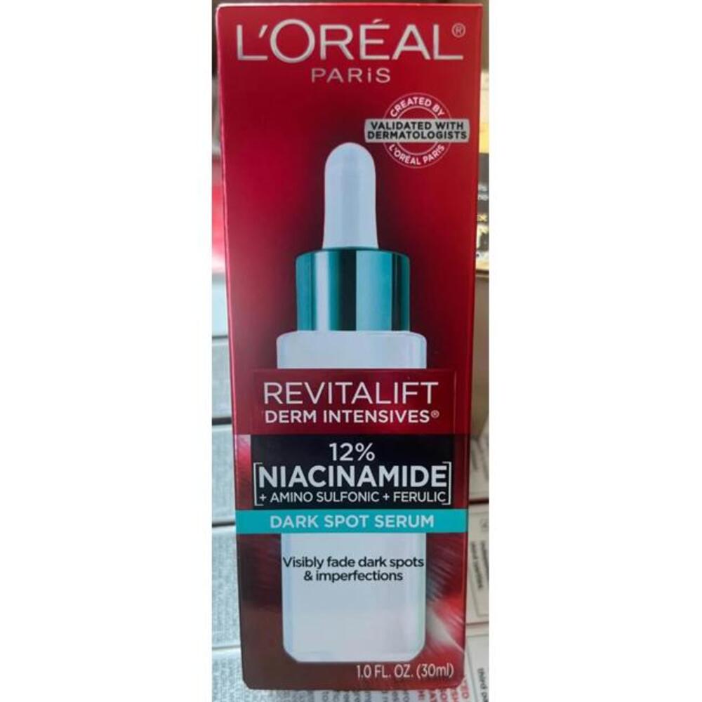 L'Oreal Revitalift Derm Intensives 12% Niacinamide Dark Spot Serum 1 fl oz - New